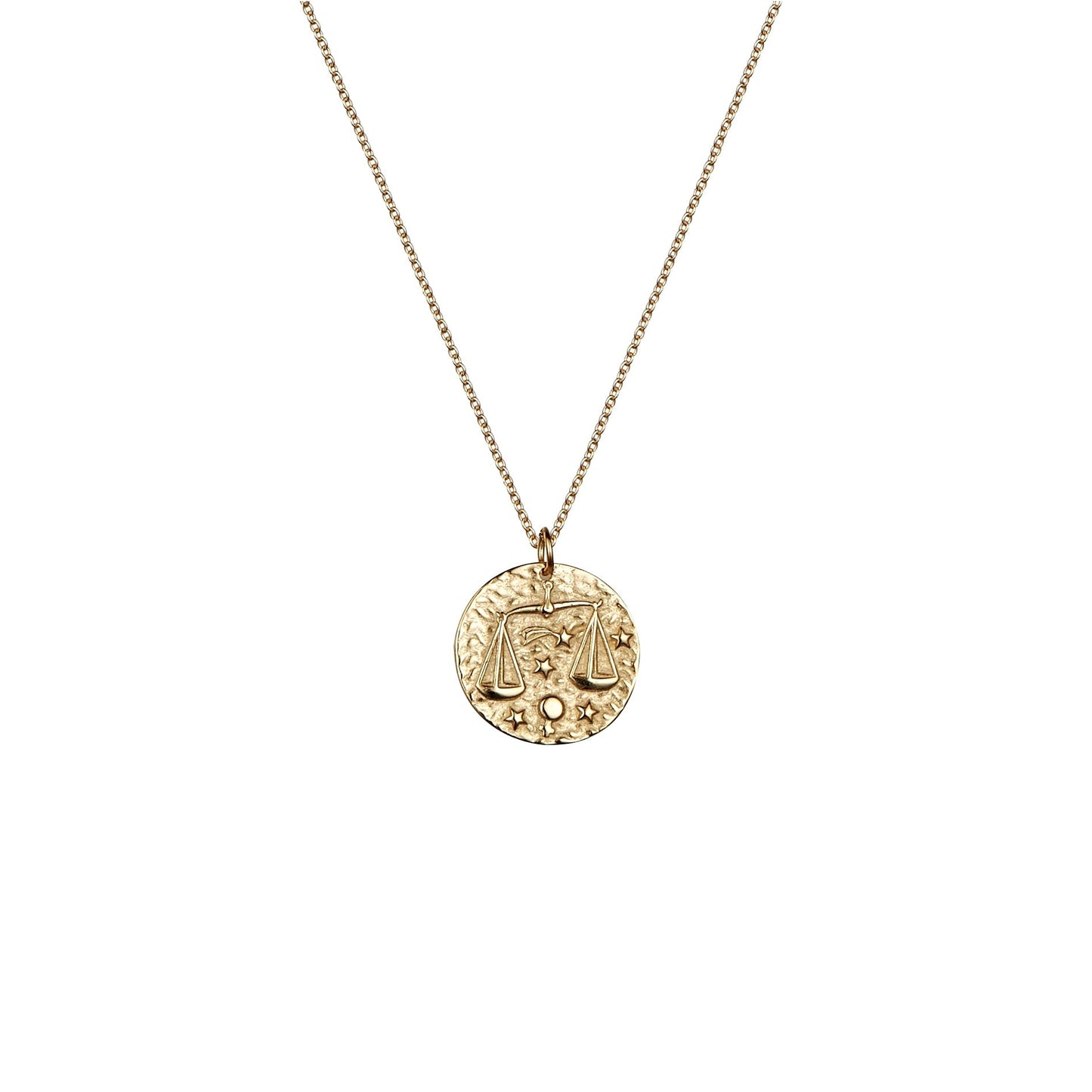 Libra zodiac rose gold necklace