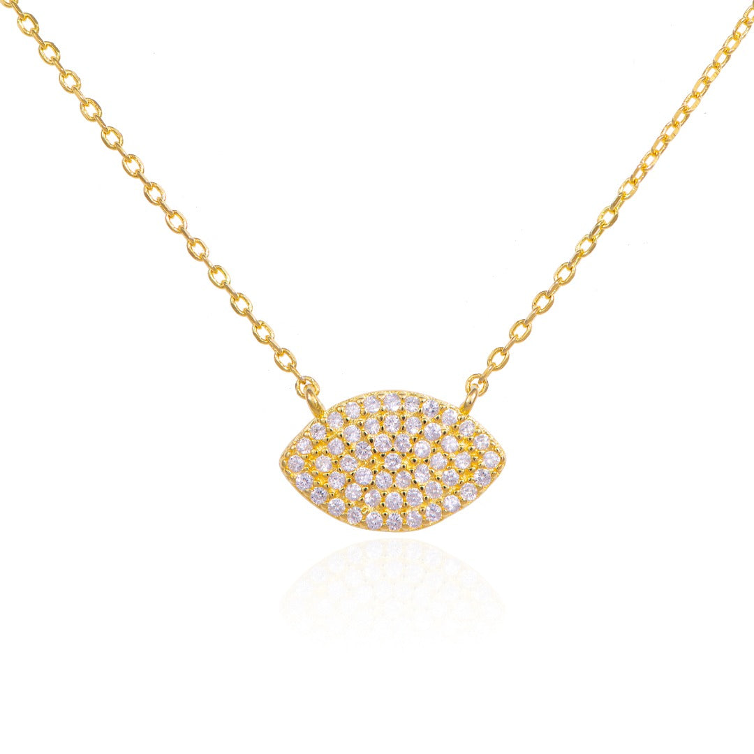 TIANA EVIL EYE GOLD NECKLACE