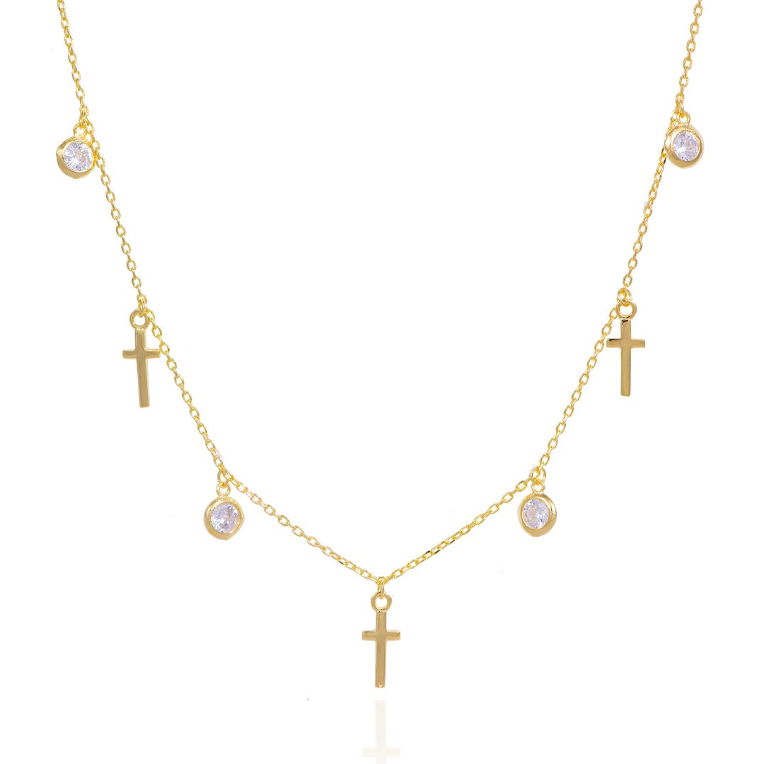 CHIARA CROSS GOLD NECKLACE