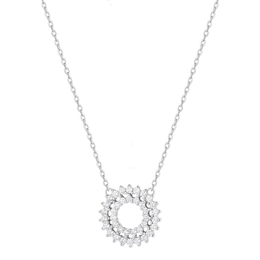 ELSIE BOHO SUN SILVER NECKLACE