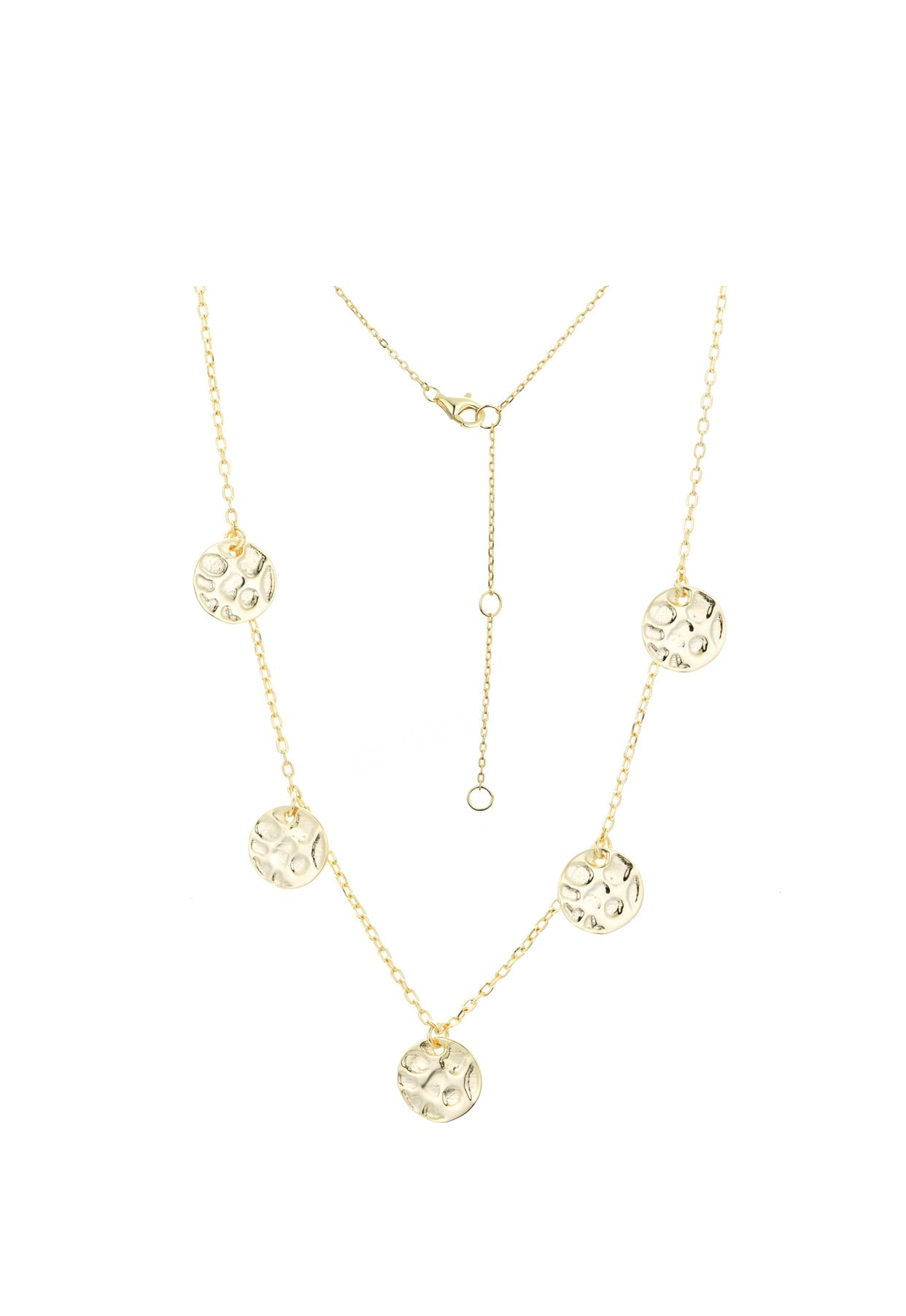 SAHARA DISC GOLD NECKLACE
