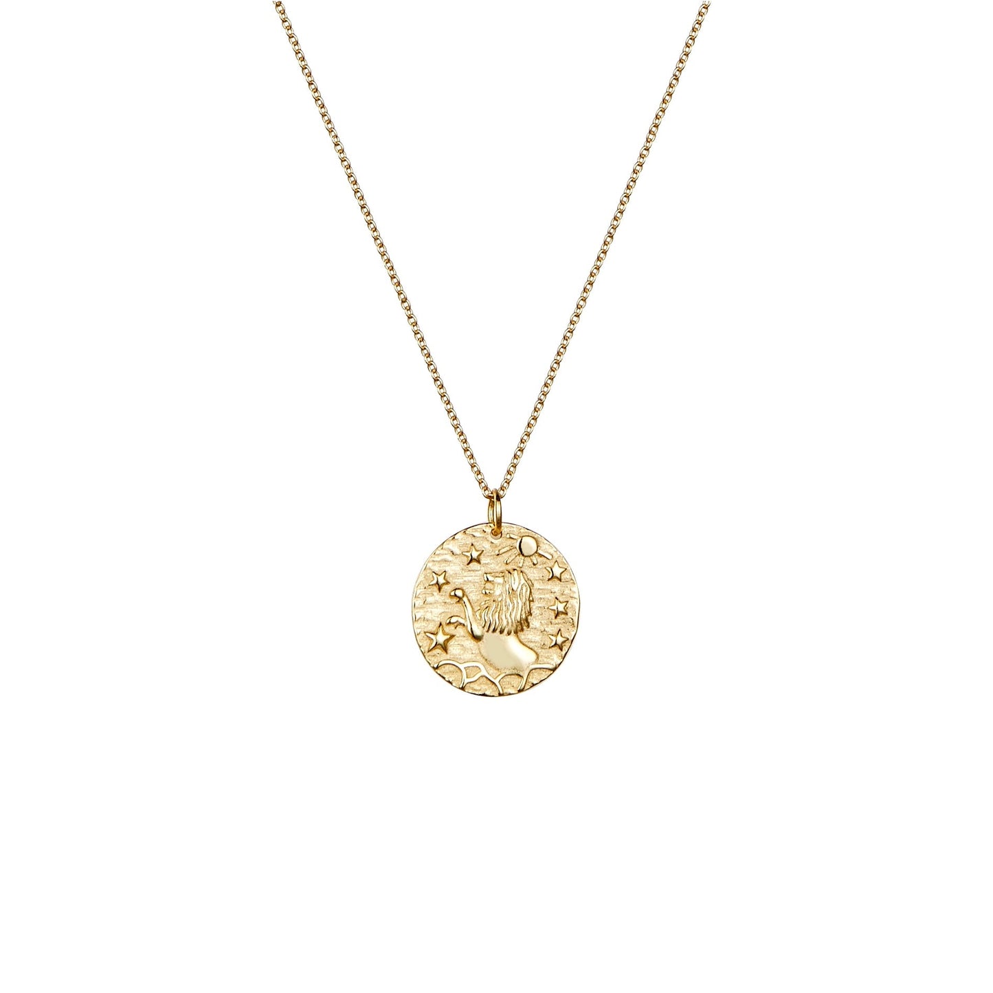 Leo rose gold necklace