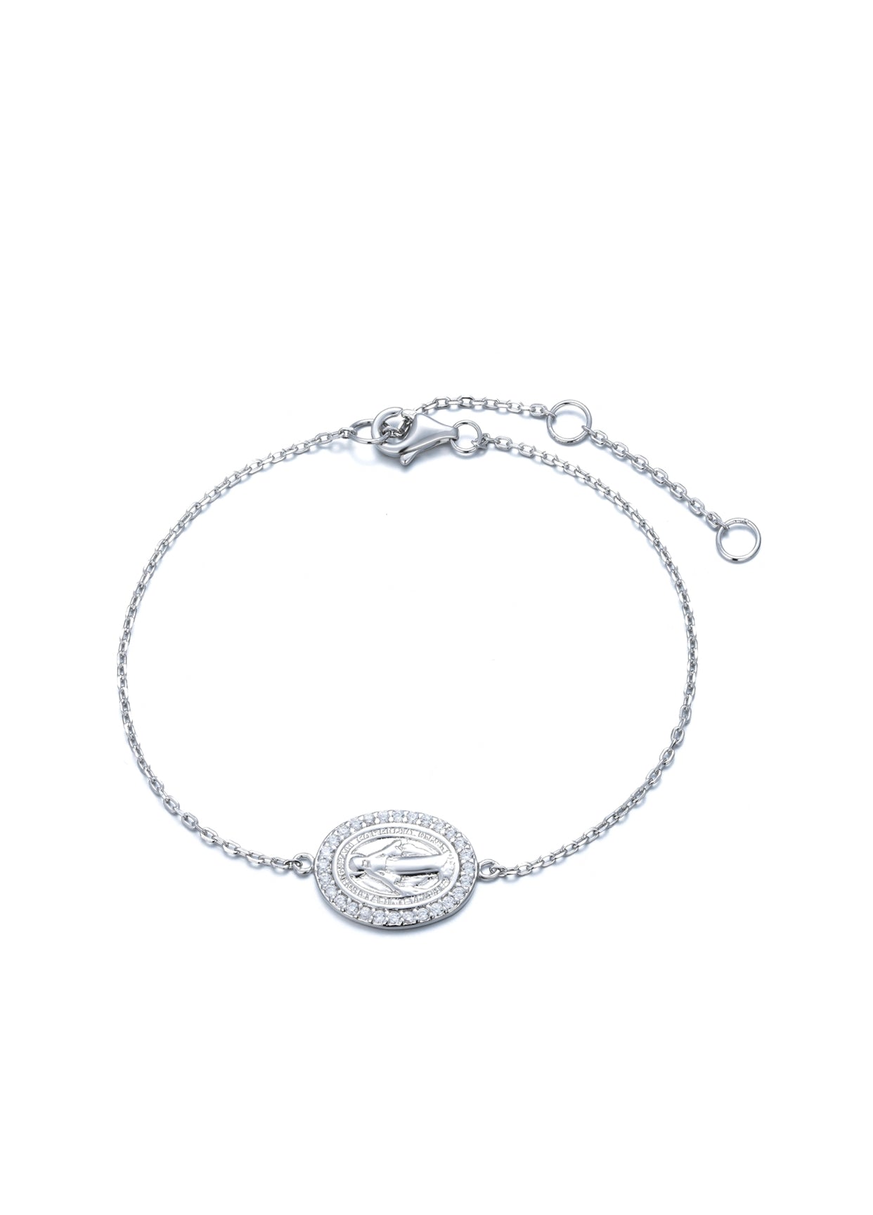 MARY CRYSTAL SILVER BRACELET