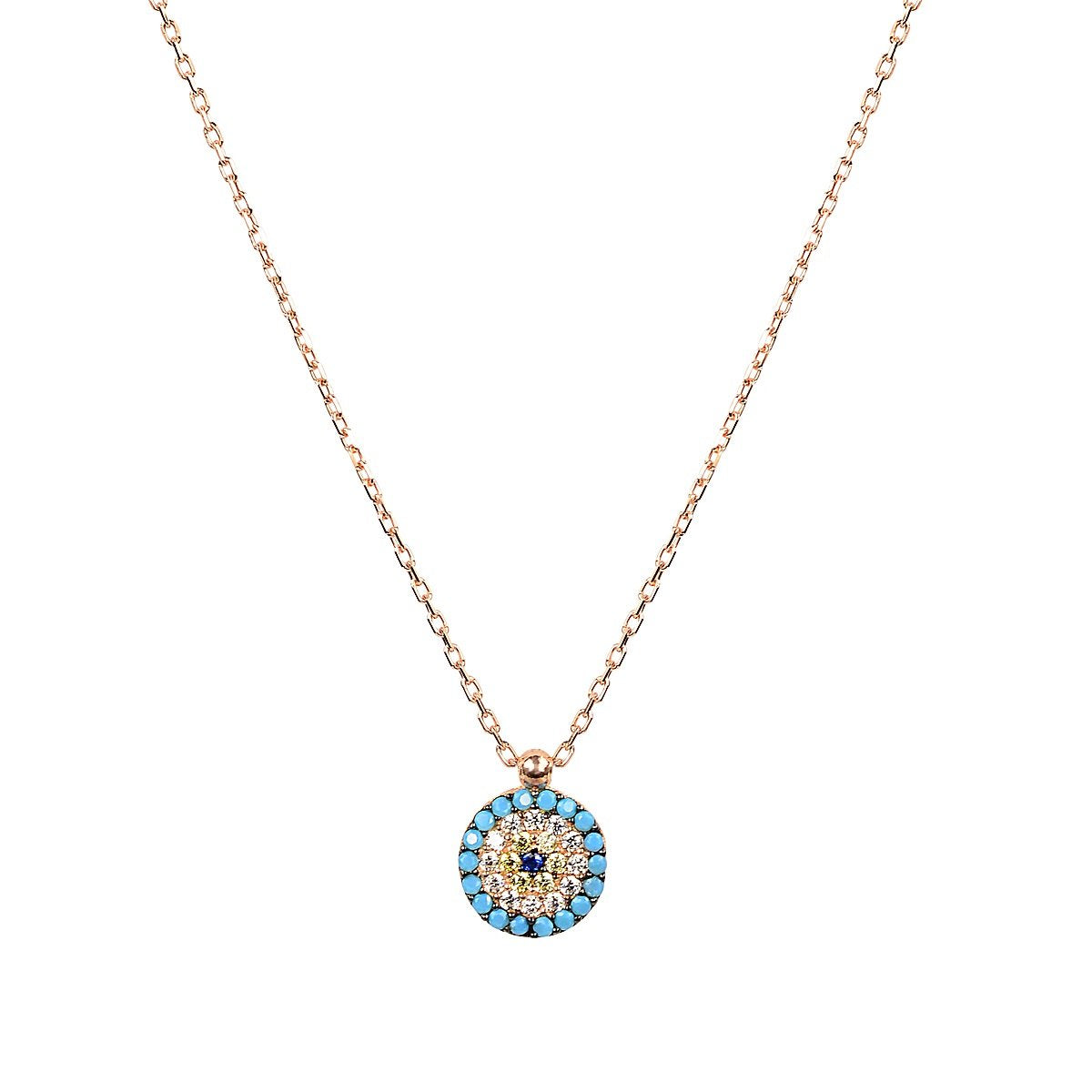 BLESSED EVIL EYE GOLD NECKLACE