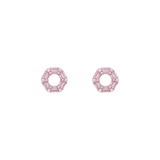 18K ROSE GOLD VERMEIL AVELINE BAGUETTE EARRINGS