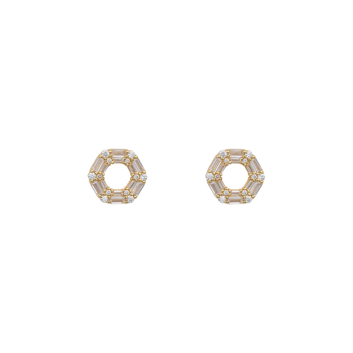 18K GOLD VERMEIL AVELINE BAGUETTE EARRINGS