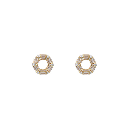 18K GOLD VERMEIL AVELINE BAGUETTE EARRINGS