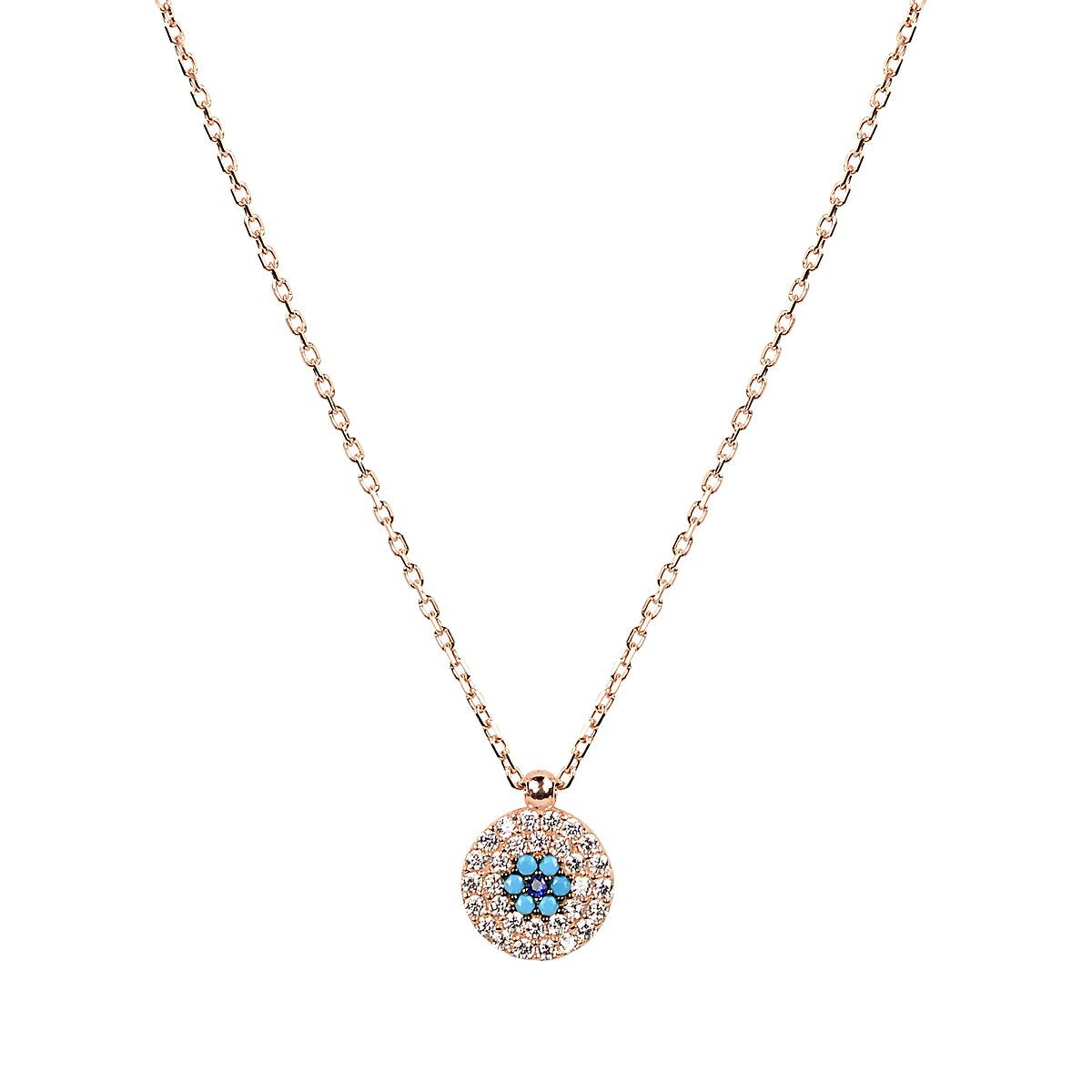 ALEKI EVIL EYE GOLD NECKLACE