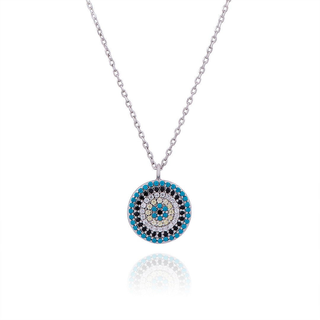 SOFIA EVIL EYE SILVER NECKLACE