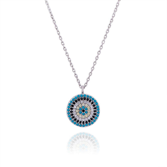SOFIA EVIL EYE SILVER NECKLACE