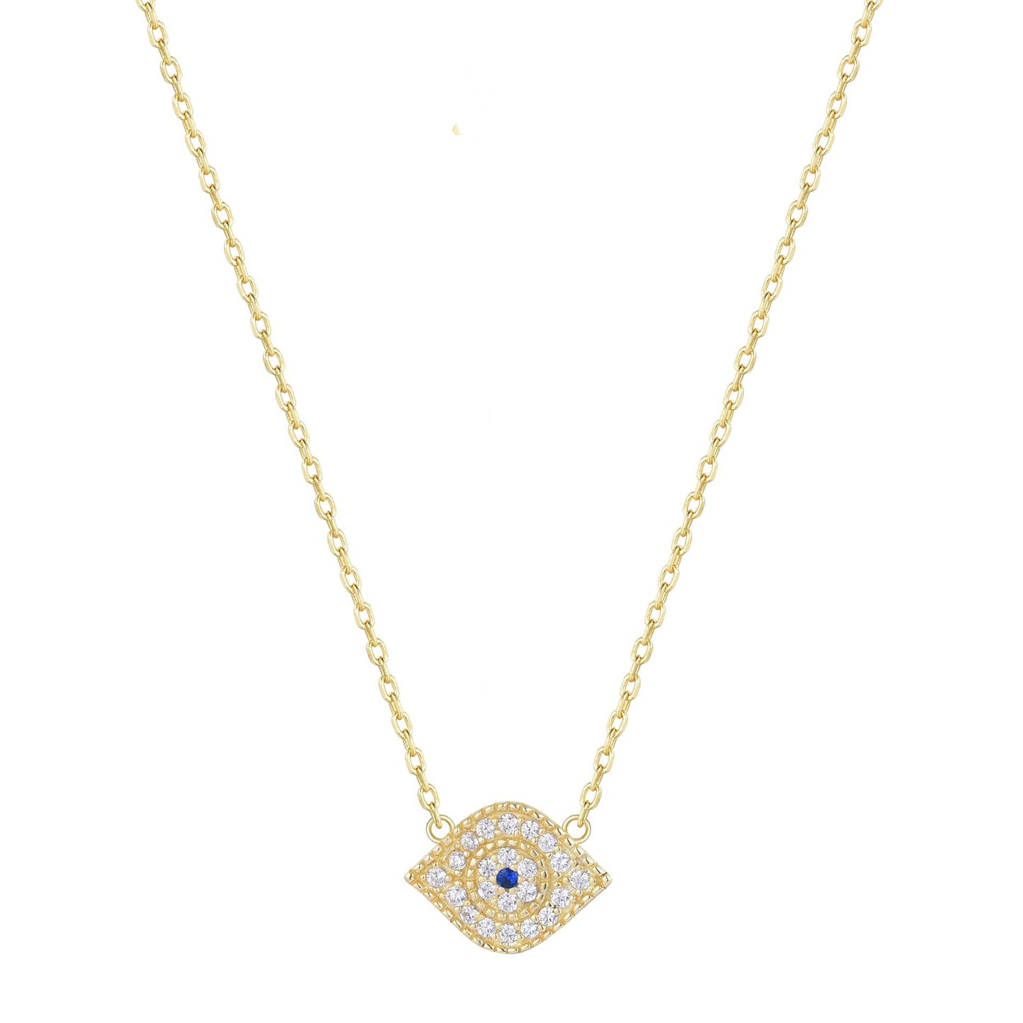 ELIDA EVIL EYE GOLD NECKLACE