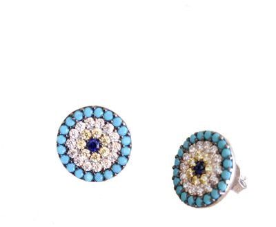 Evil eye earrings
