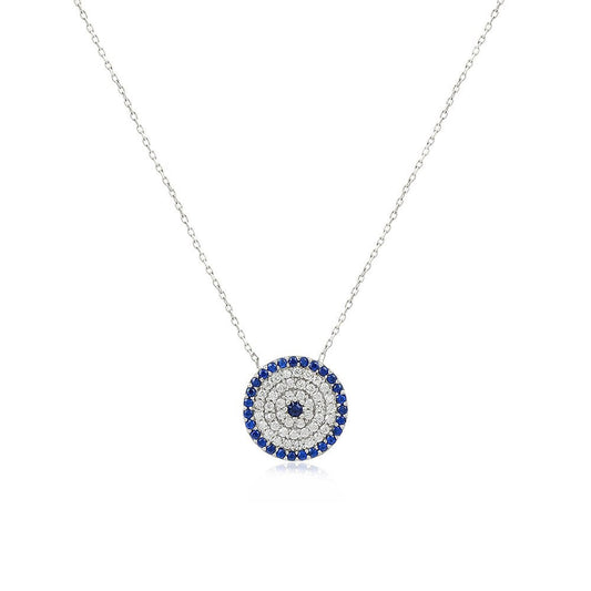 SOMETHING BLUE EVIL EYE NECKLACE