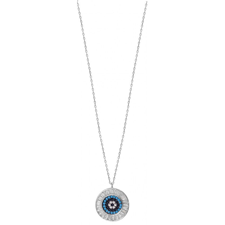 EVIL EYE BAGUETTE NECKLACE