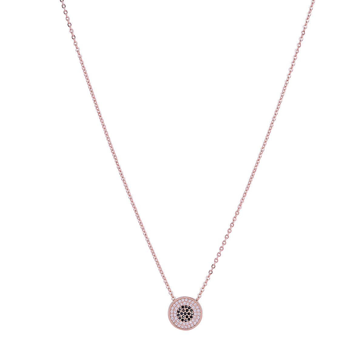 MILA EVIL EYE ROSE GOLD NECKLACE