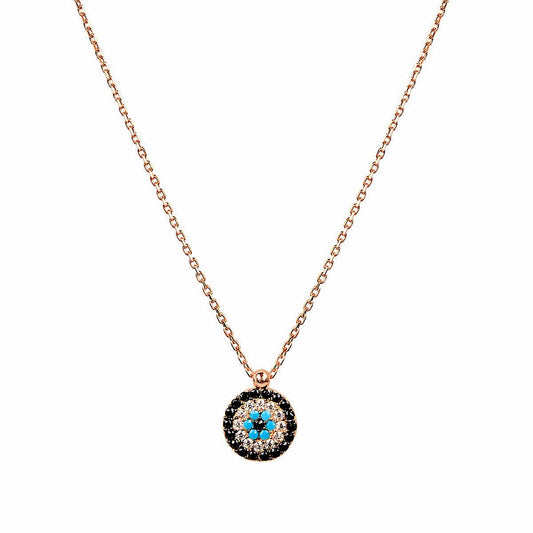 ANGELA EVIL EYE GOLD NECKLACE