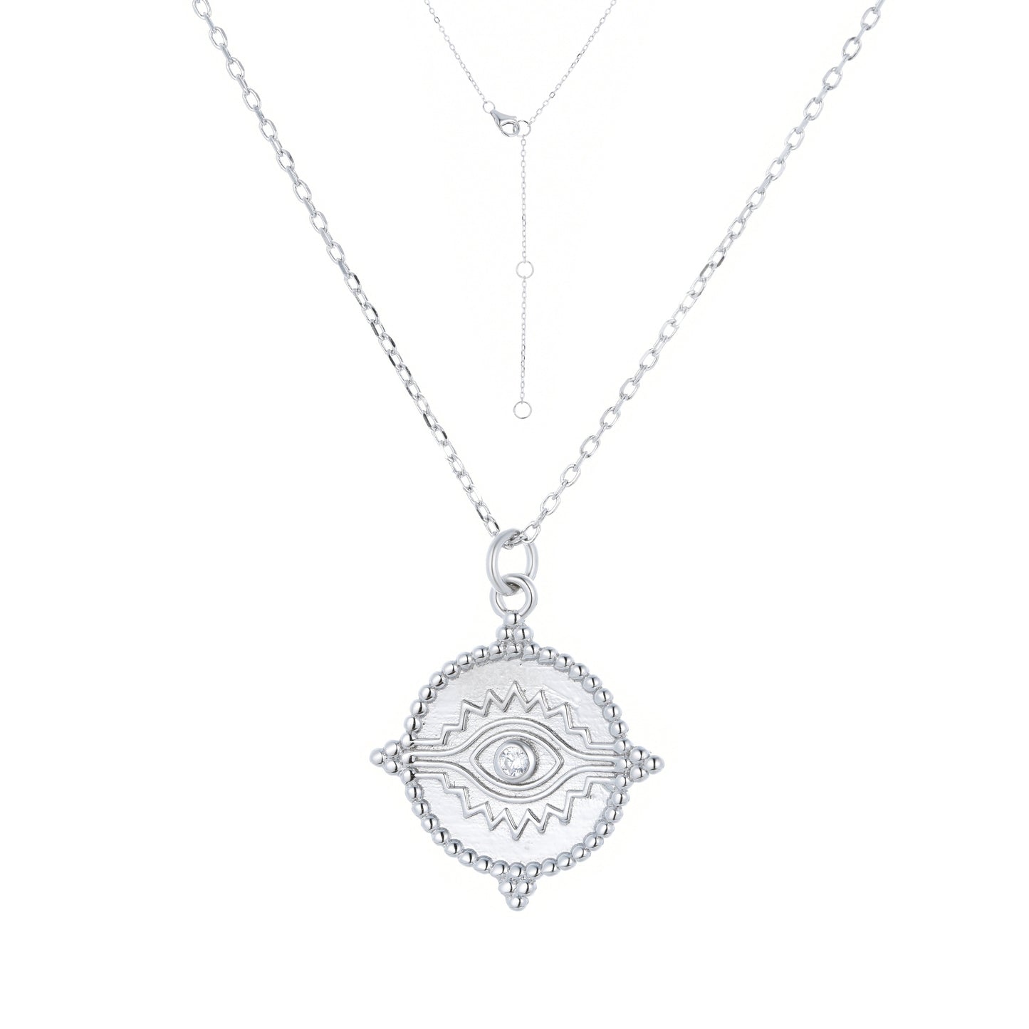 ARIANNA EVIL EYE SILVER NECKLACE