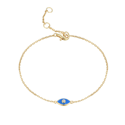 ALYSSA MINI EVIL EYE GOLD BRACELET