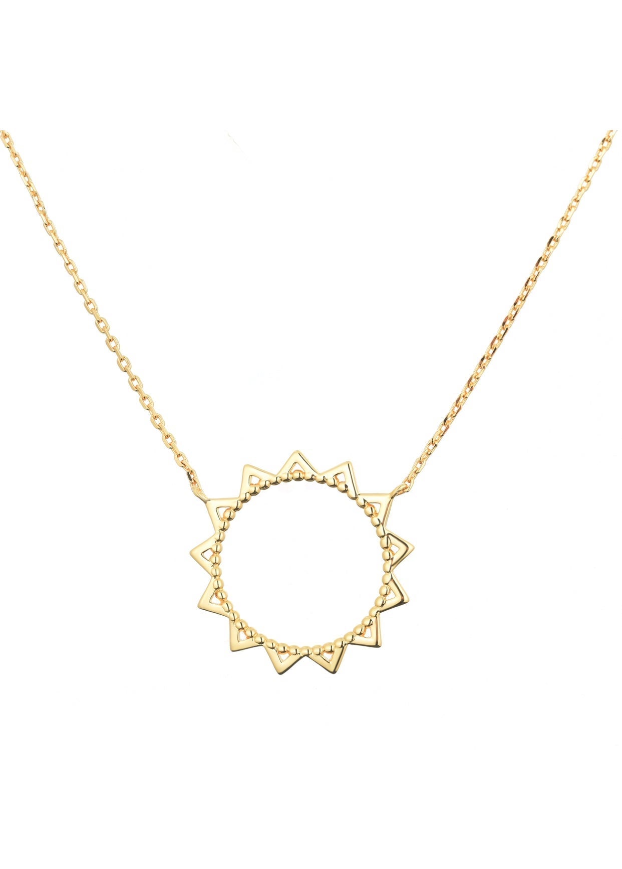 sol gold necklace