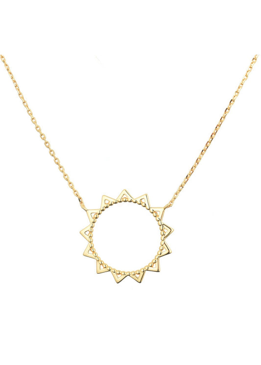 sol gold necklace