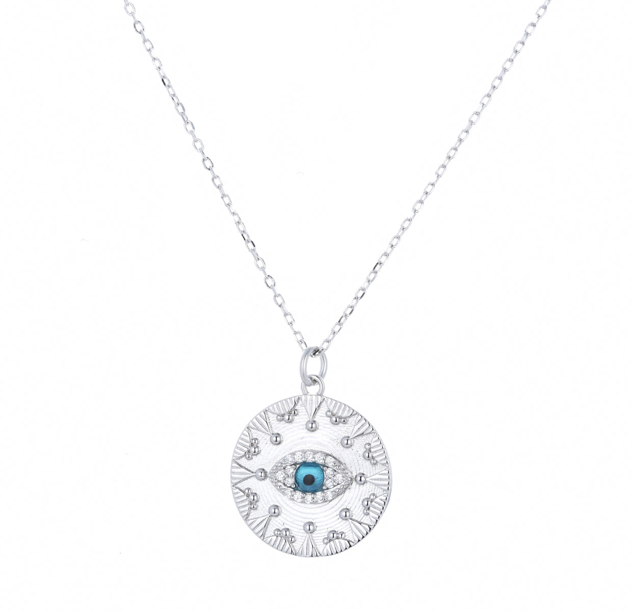 MEDUSA EVIL EYE SILVER NECKLACE