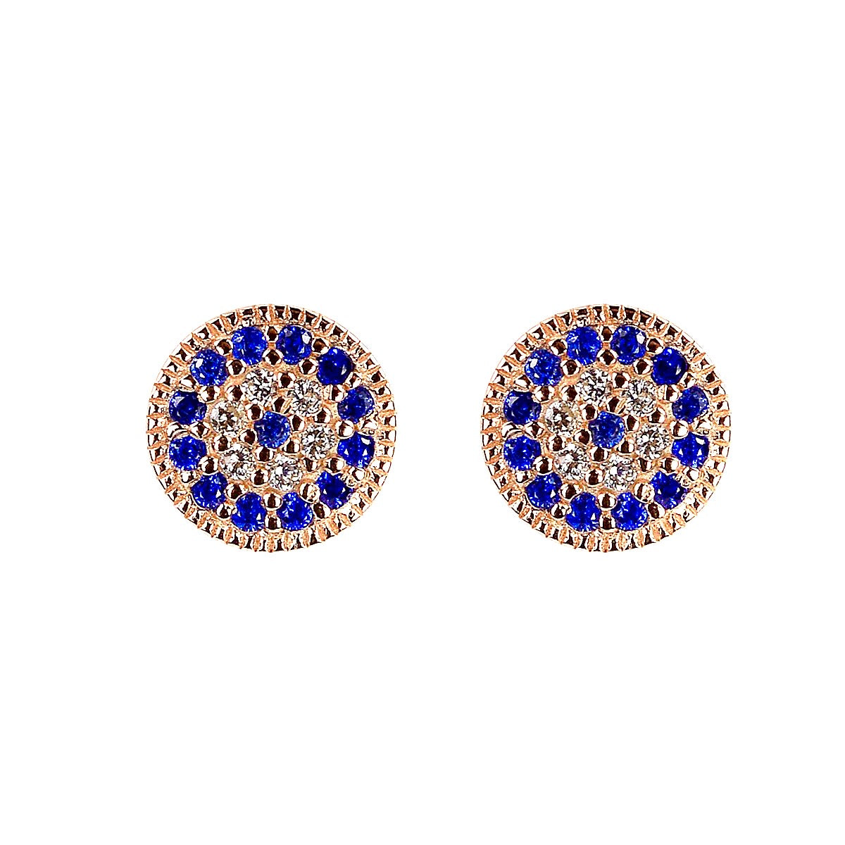 AMAYA MINI EVIL EYE GOLD STUDS