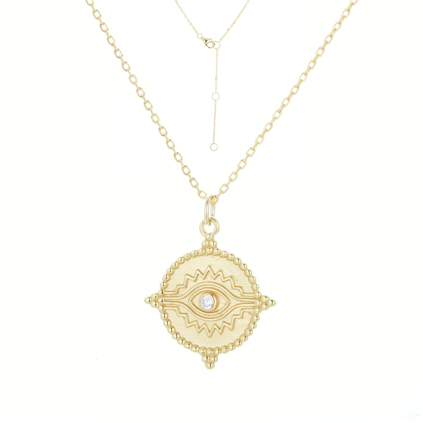 ARIANNA EVIL EYE GOLD NECKLACE