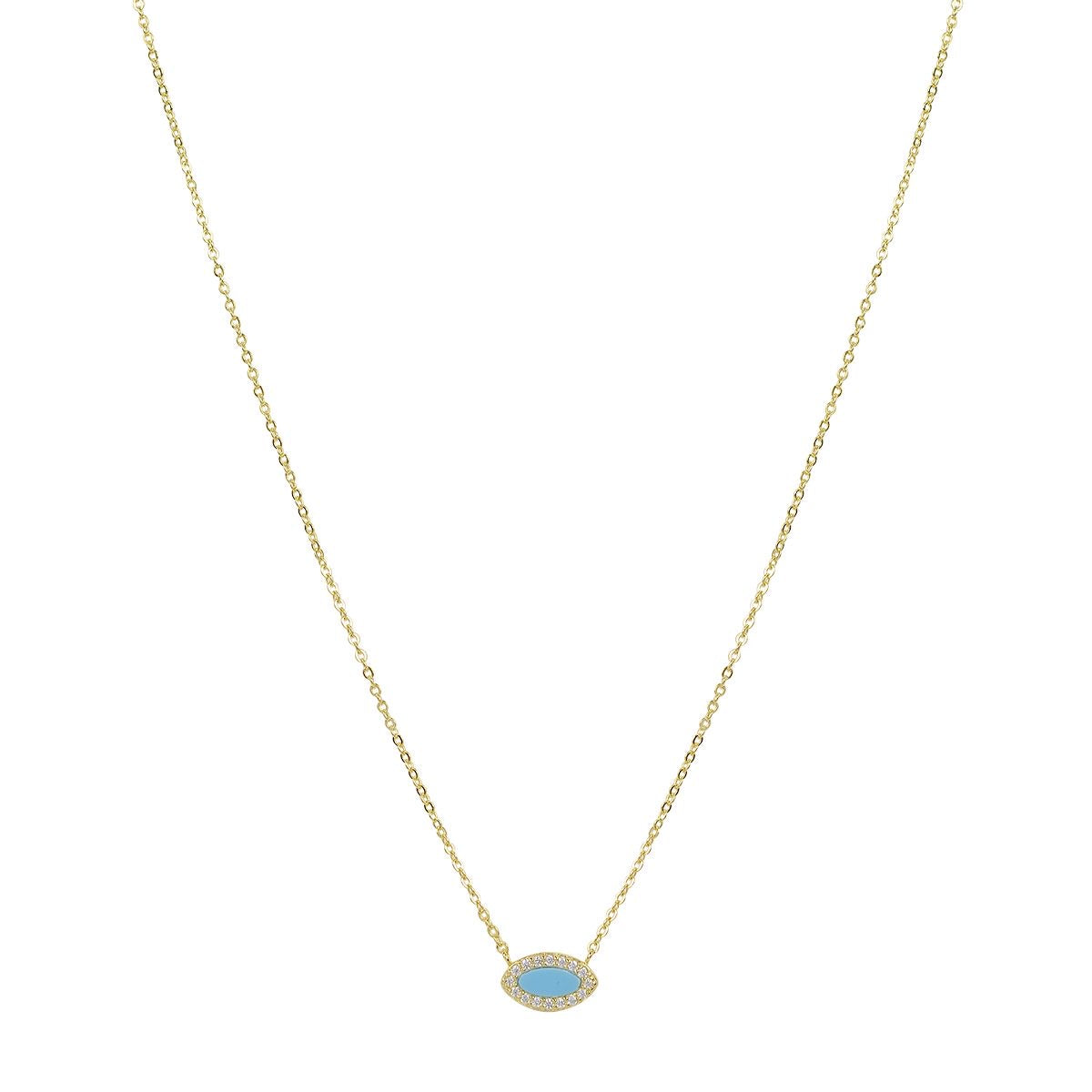 Kalani turquoise gold necklace