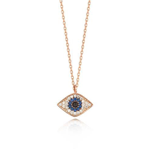 BLUE EYES EVIL EYE NECKLACE