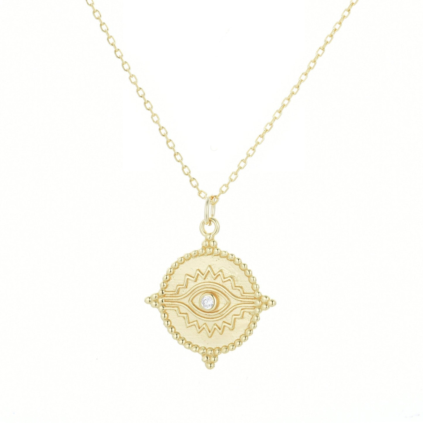 ARIANNA EVIL EYE GOLD NECKLACE