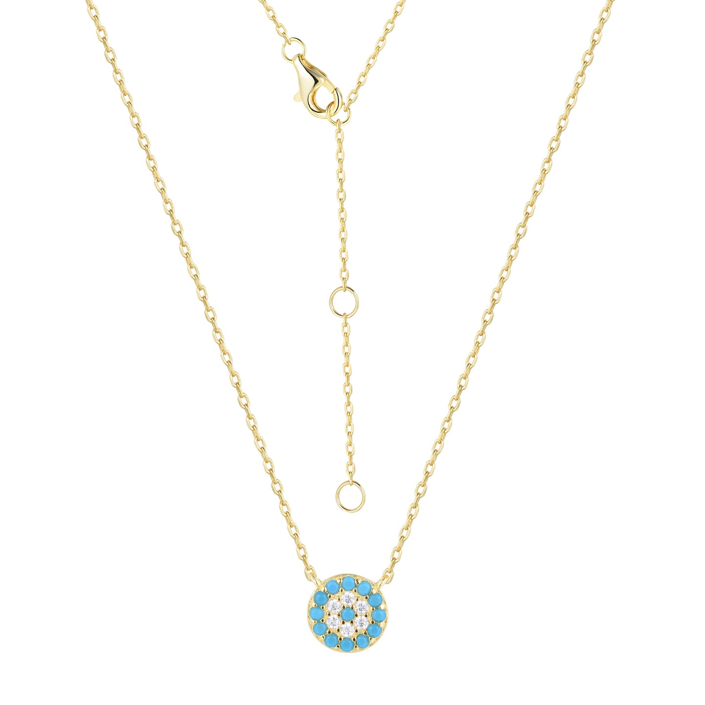CIANA EVIL EYE GOLD NECKLACE