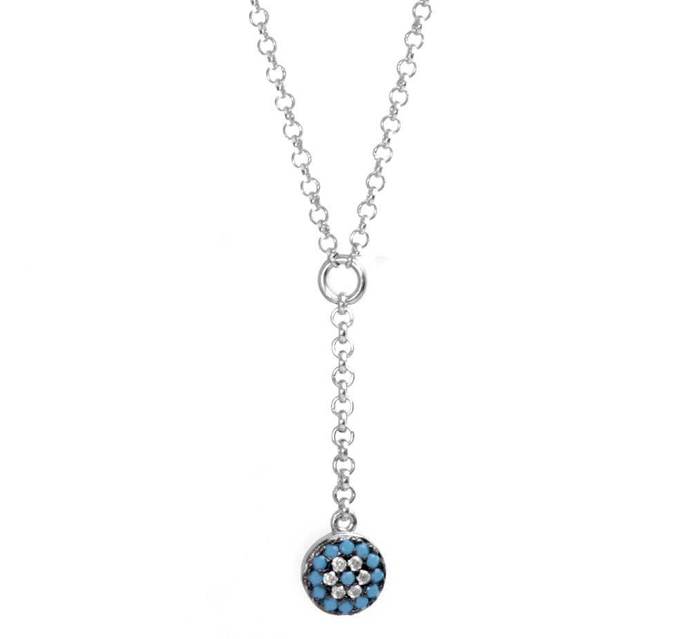 evil eye drop necklace