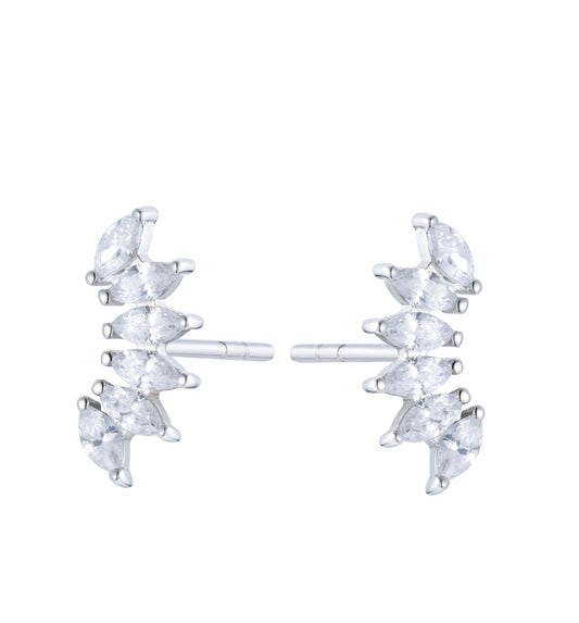 SIA CRYSTAL SILVER EARRINGS