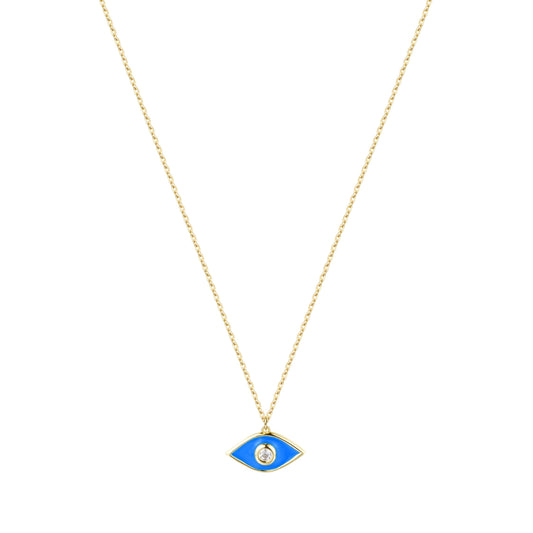 ALYSSA MINI EVIL EYE GOLD NECKLACE
