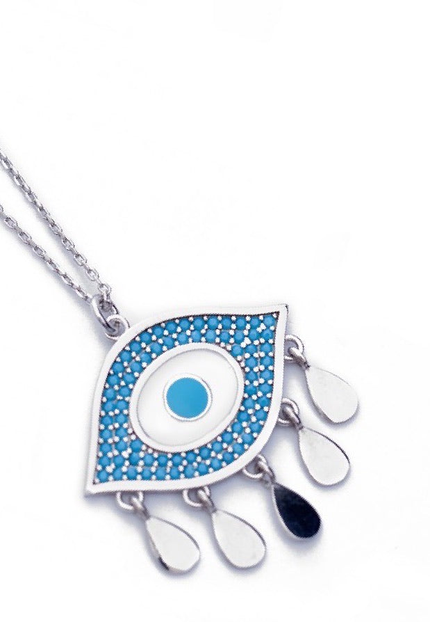 AURORA TURQUOISE EVIL EYE NECKLACE