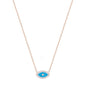 NATALIE MINI EVIL EYE ROSE GOLD NECKLACE