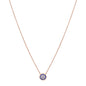 Evil eye rose gold necklace 