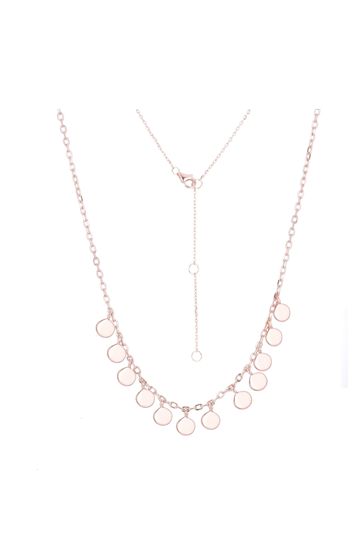 BOHO MINI DISC ROSE GOLD NECKLACE
