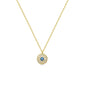 LINA MINI EVIL EYE GOLD NECKLACE