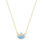ENIGMA OPALITE EVIL EYE GOLD NECKLACE