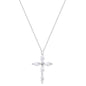 NERIAH CROSS SILVER NECKLACE