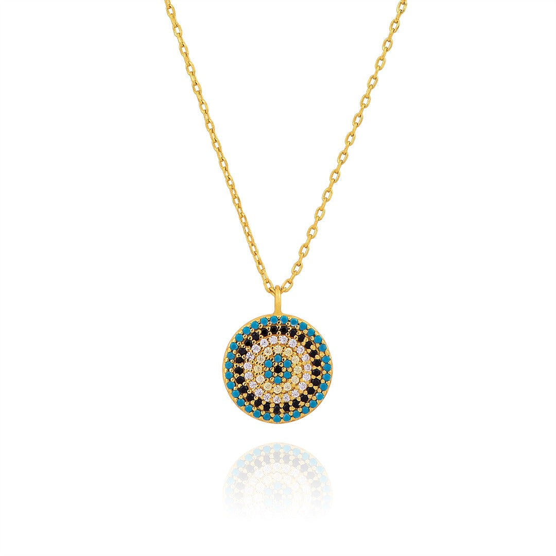 SOFIA EVIL EYE GOLD NECKLACE