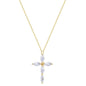 NERIAH CROSS GOLD NECKLACE