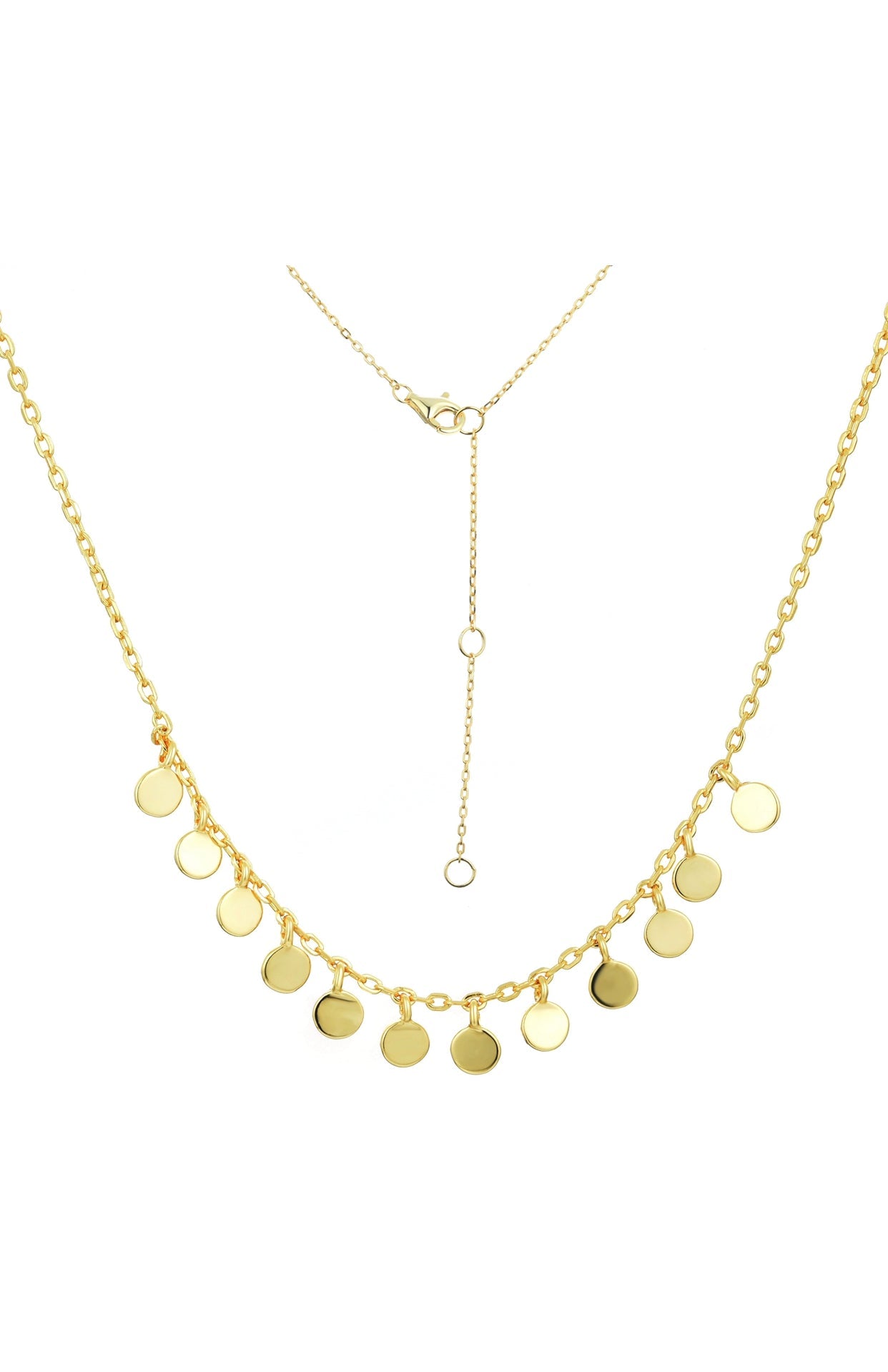 BOHO MINI DISC GOLD NECKLACE