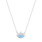 ENIGMA OPALITE EVIL EYE SILVER NECKLACE