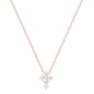 ANISE CRYSTAL MINI CROSS ROSE GOLD NECKLACE