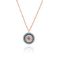 SOFIA EVIL EYE ROSE GOLD NECKLACE