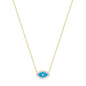 NATALIE MINI EVIL EYE GOLD NECKLACE