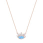 ENIGMA OPALITE EVIL EYE ROSE GOLD NECKLACE