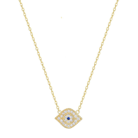 ELIDA EVIL EYE GOLD NECKLACE